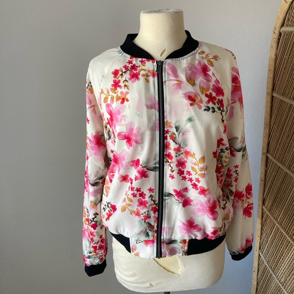 Sanctuary Floral Bomber Jacket